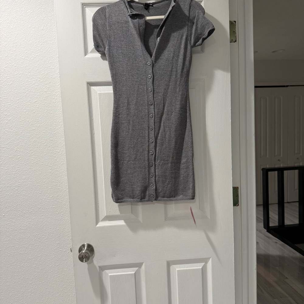PrettyLittleThing Gray Mini Dress
